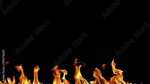 Massive Fire Blast Effect – Real Flame Explosion on Isolated Black Screen for VFX and Green Screen Compositing