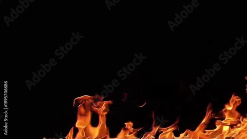 Massive Realistic Fireball Explosion – Black Screen FX Clip for Movie Scenes, Trailers, and Visual Effects