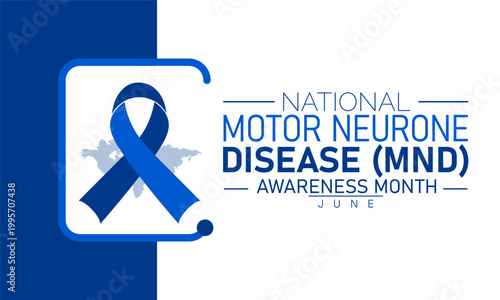 Free Download National motor neurone disease awareness month blue ribbon graphic with campaign - GFXLoad