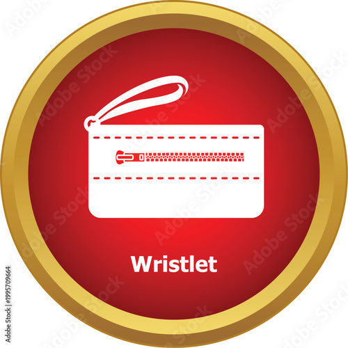 Wristlet bag icon symbolizing fashion accessory and everyday carrying