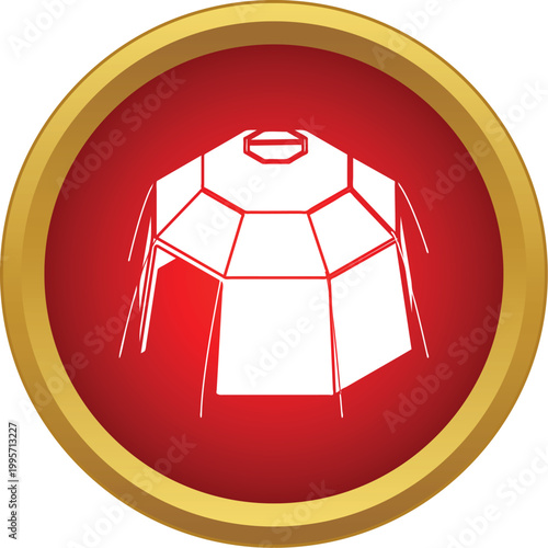 Yurt icon representing a traditional nomadic dwelling