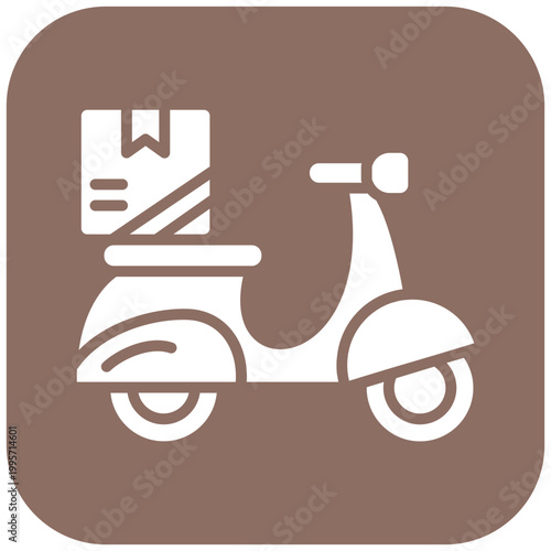 Motorbike Delivery Icon