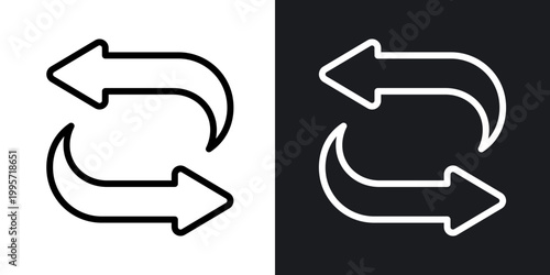 Quadro em tela Converter outlined icon vector collection.