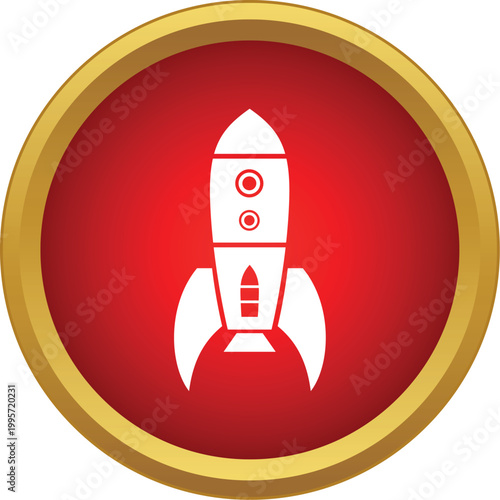 Rocketship taking off, symbolizing space exploration and startup success