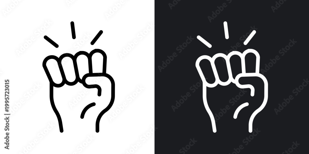 Fototapeta premium Empowerment outlined icon vector collection.