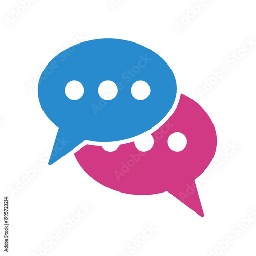 Speech Bubble Chat Icon with Dots