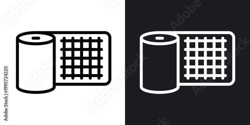 Gauze outlined icon vector collection.