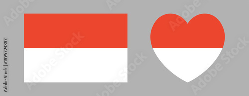 National flag of Indonesia rectangular, heart badge, sticker, background set. Heart, rectangle shape button, icon, banner Indonesian flag. Free Download National flag of Indonesia rectangular, heart badge, sticker, background set. Heart, rectangle shape button, icon, banner Indonesian flag. - GFXLoad