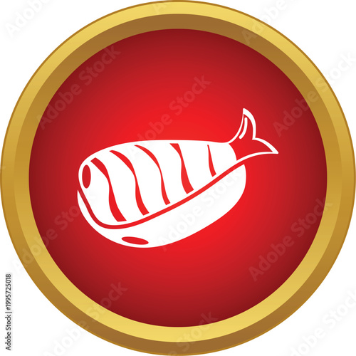 Nigiri sushi with fish meat and rice presenting japanese cuisine concept