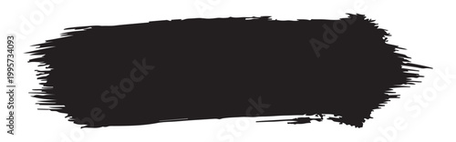 Abstract black brush stroke artistic texture and design element