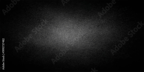 A dark and vintage black and white grunge background features a scratched and aged concrete wall texture with a rough grey pattern for a dirty stone backdrop design