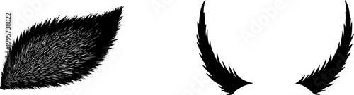 The Great Horned Owls ear tuft is captured in stunning detail, showcasing the fine, hair-like feathers against a pristine white background