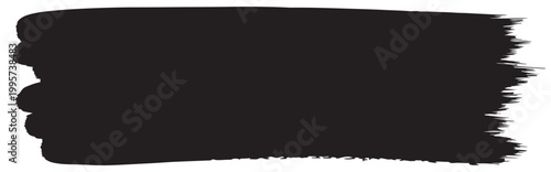 Abstract black brushstroke a bold and textured artistic impression