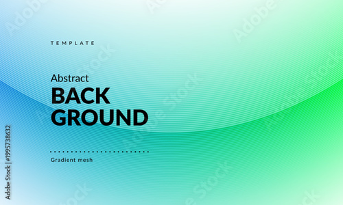 Light, abstract blue-green gradient background with smooth lines and color transition. Backdrop for web covers, ad banners presentations, posters, digital art, or social media graphics.