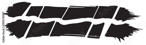 Abstract black brushstrokes a dynamic and energetic ink splash