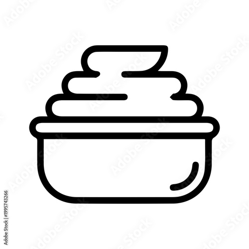 Whipped Cream Bowl Icon