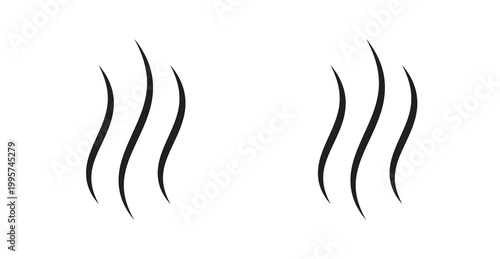 Heat icon. Vector illustration isolated on white.