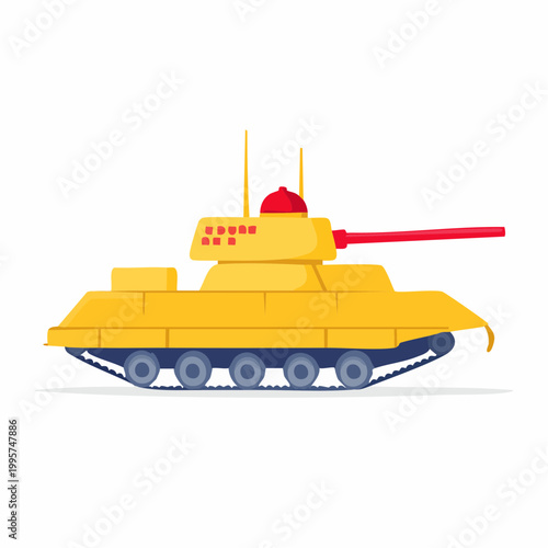 Yellow Tank Illustration