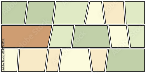 Dynamic Comic Book Panel Template for Graphic Novels & Storytelling â€“ Sequential Art Layout with Geometric Shapes, Ideal for Comic Strips, Manga Creation, Illustrative Narrative Design, Cartoon Prod