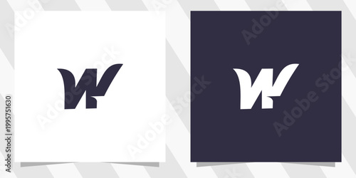 letter w logo design vector