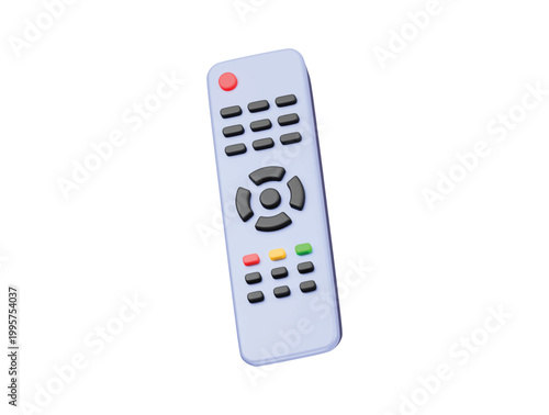 remote control device icon 3d render illustration isolated