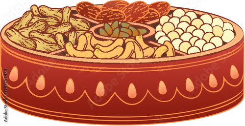 Chinese New Year snack plate