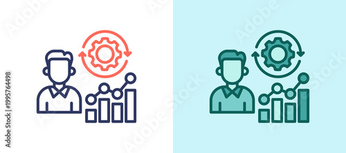 Process Optimization colormixed icon