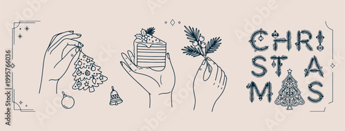 Hand holding cake slice illustration, Minimalist dessert food line art, Creative sweet treat doodle vector, Aesthetic birthday cake sketch graphics, Hand drawn pastry and leaf drawing, Professional ba