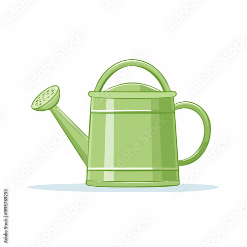 Green Watering Can Illustration