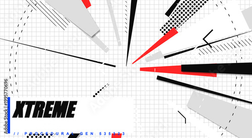 Photos Bright white geometric abstract pattern exploding with converging diagonal lines