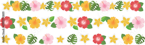 トロピカルフラワーのライン3種セット