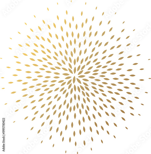 Golden Abstract Explosion