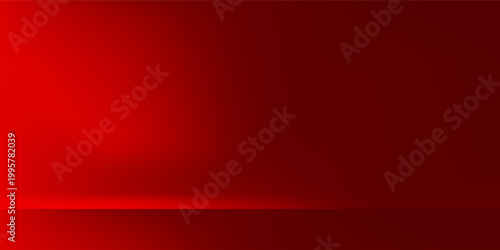 Wall interior background, studio  and backdrops show products.with shadow from window color Red background for text insertion and presentation product
