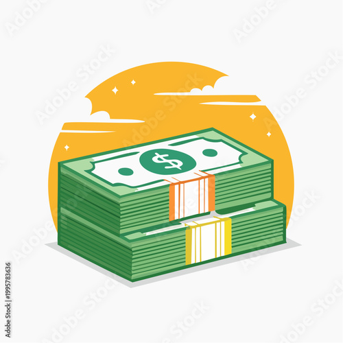 Stacks of US Dollar Bills