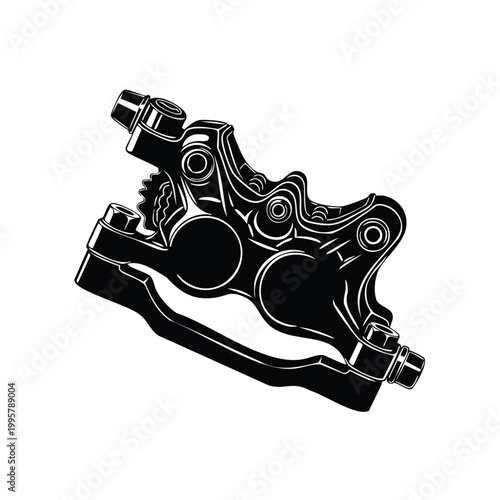 Brake caliper silhouette for transportation sports recreation set bundle.