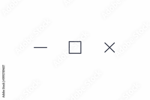 Tic tac toe game symbols on white background