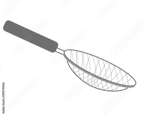 Kitchen sieve vector cartoon illustration isolated on a white background.