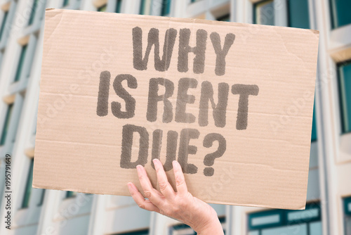 Εκτύπωση καμβά "Why Is Rent Due?" Documented housing cost research examines the documented recurring financial burden of monthly rent obligations
