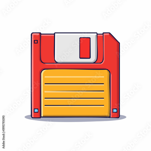 Retro Floppy Disk Icon