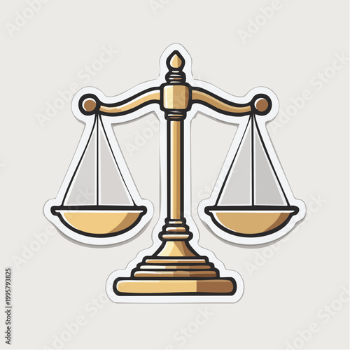 Golden Scales of Justice Icon