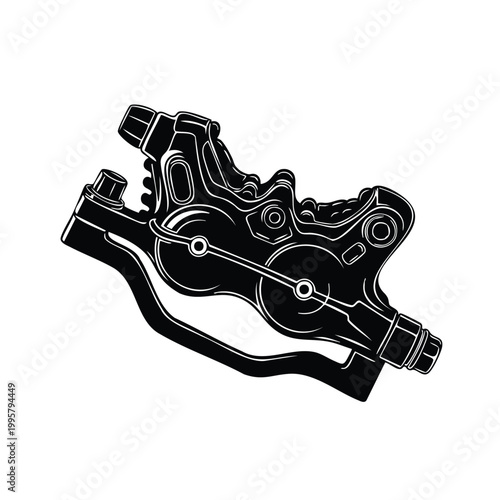 Hydraulic brake caliper silhouette set bundle bike disc system part.