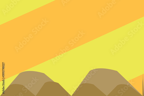 Christmas joyful lights background wave edge border, ribbon banner, varied triangle texture, multi stroke border scarlet, golden rod, sunbeam, leaf green