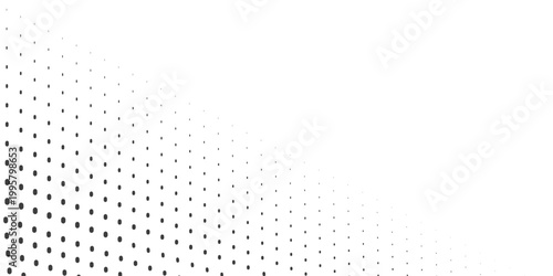 Abstract Halftone Dots Gradient Background with Perspective Fade Effect