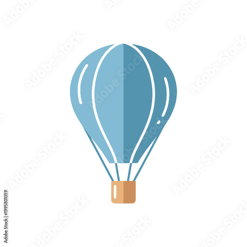 Blue Hot Air Balloon Vehicle.