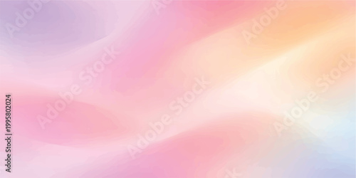 Abstract colorful pink background with soft silk texture and flowing satin waves creates a smooth purple and blue vector design for a wavy textile wallpaper backdrop