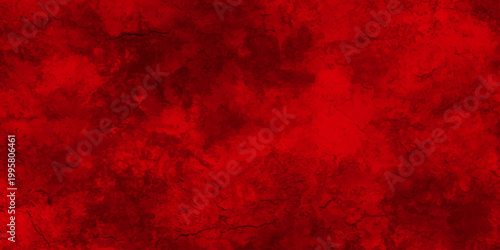 Grungy deep red abstract background with dark marble texture and weathered stone effects for dramatic horror design.  distressed vintage wall pattern and a dark old paper surface backdrop