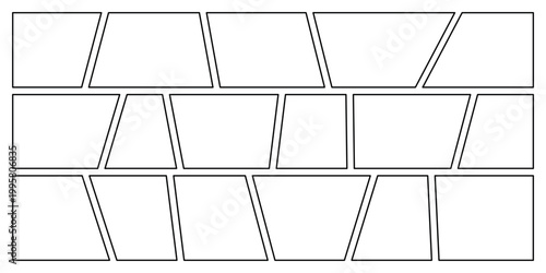 Dynamic Comic Strip Template for Storytelling Scenes, Manga Panels Layout with Action-Packed Narrative in Modern Graphic Novel Style on White Background, Design Resource for Comic Books, Visualize Con