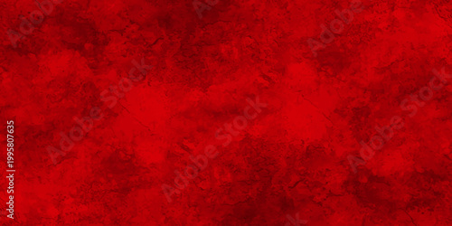 Grungy deep red abstract background with dark marble texture and weathered stone effects for dramatic horror design.  distressed vintage wall pattern and a dark old paper surface backdrop