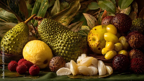 Soursop with Salak and Assorted Exotic Fruits