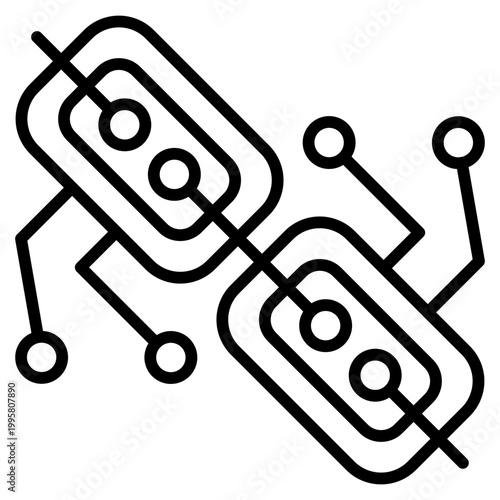 DeFi Protocol Icon – Decentralized Finance Vector Symbol